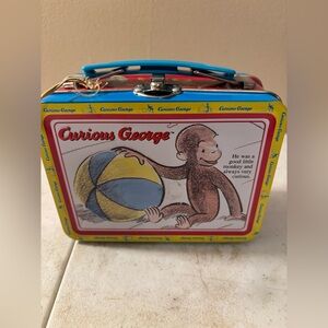 Curious George Small Tin Lunch Box.